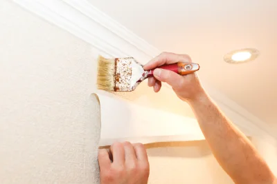 Pose de papier peint à Barbey — revêtements muraux et toiles de verre